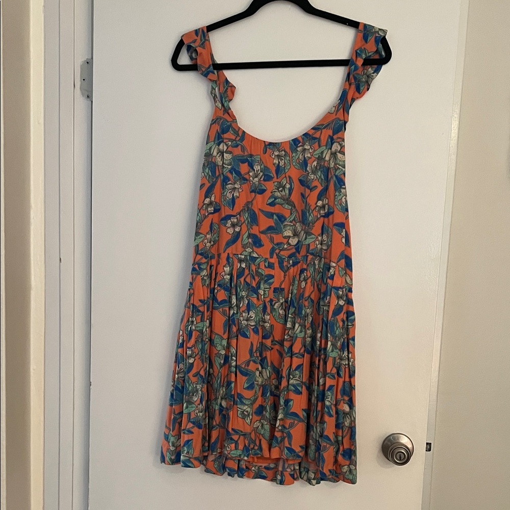 Tropical Floral Sleeveless Dress